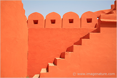 Amber shapes of Jaigarh Fort